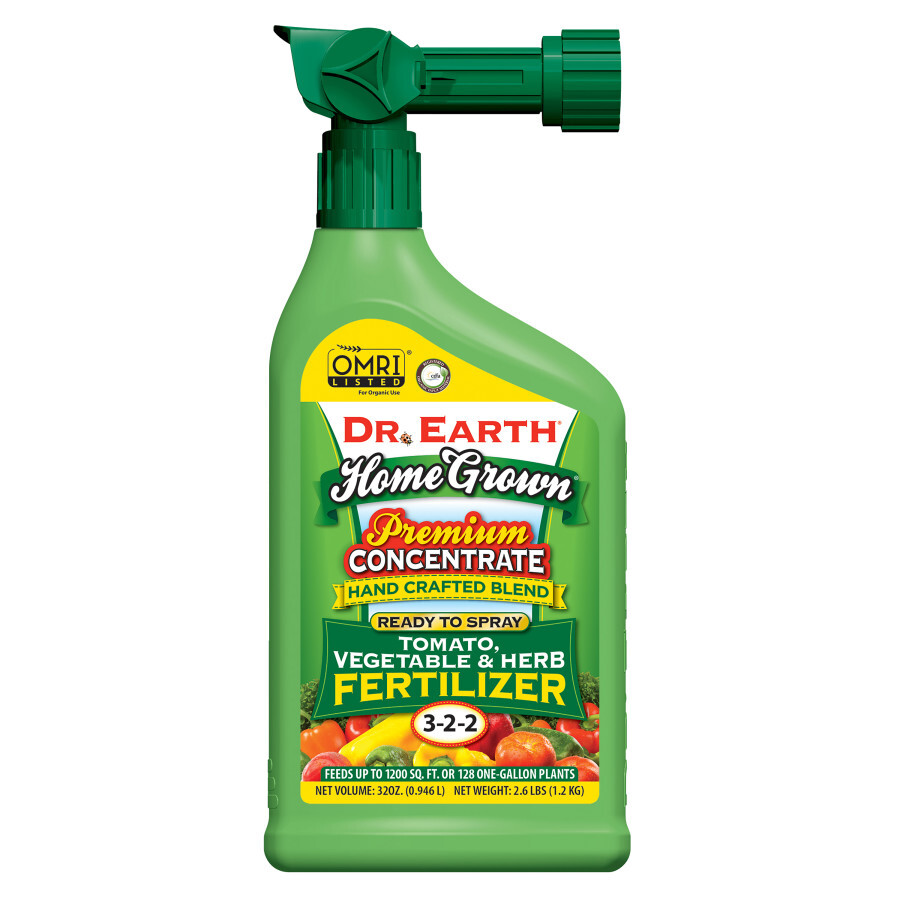 Dr. Earth Home Grown Tomato, Vegetable & Herb Fertilizer 3-2-2 RTS 32oz