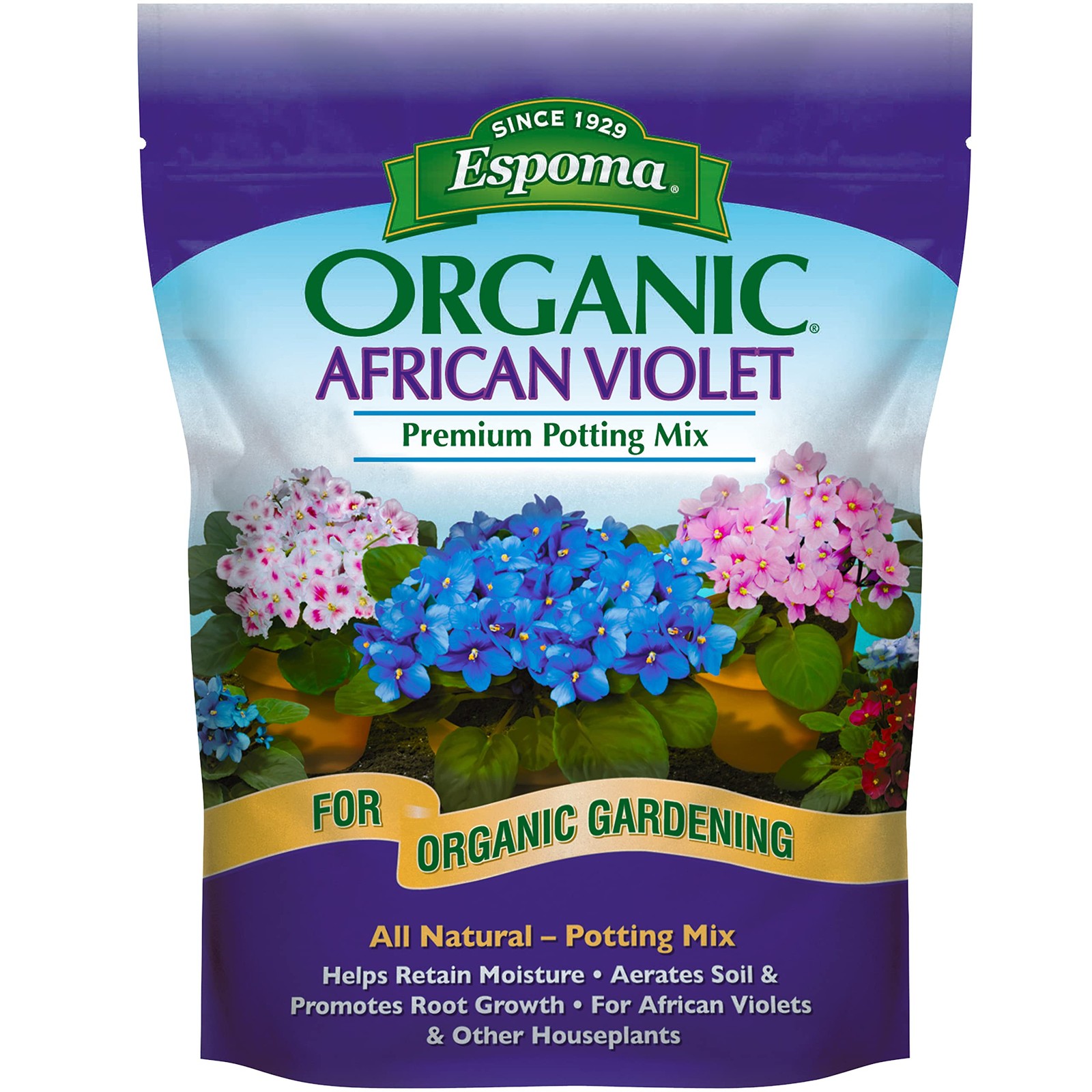 Premium Potting Soil Mix for African Violets & Indoor Flowering Plants – 4 Quart