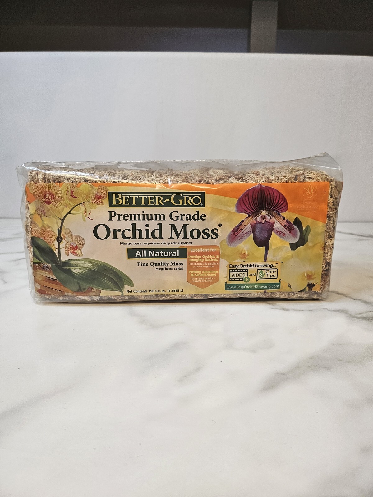 Better-Gro Premium Grade All Natural Orchid Moss 190 Cubic Inches