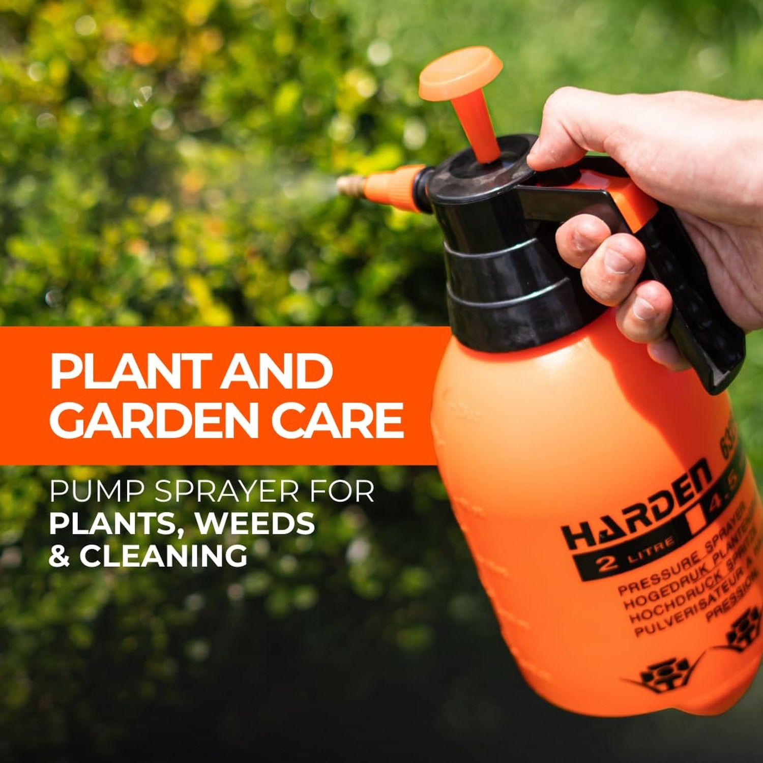Half Gallon (0.53 Gallon / 68oz) Pump Sprayer, Handheld Garden Sprayer for Pl…