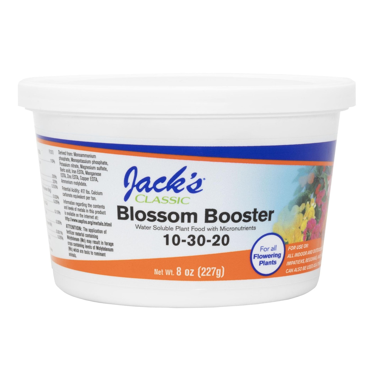 Jack’s Classic 10-30-20 Blossom Booster Water-Soluble Fertilizer with Micronu…