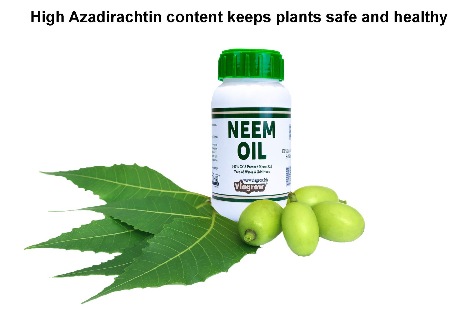 Viagrow 100% Cold Pressed Neem Seed Oil for Plants (8oz/Makes 12 Gallons), OMRI