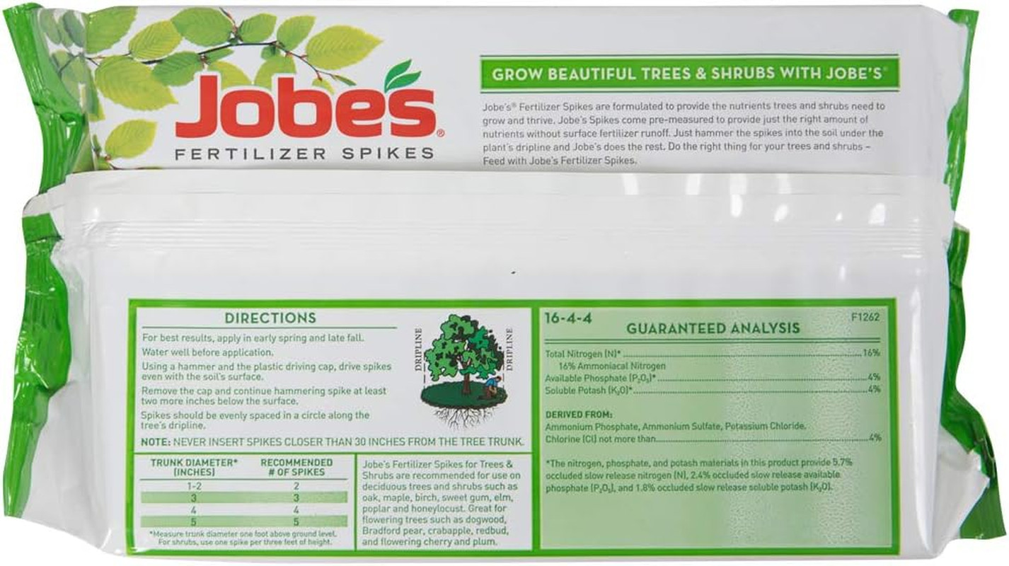 Tree & Shrub Fertilizer Spikes 15 Count Slow Release Plant Food
