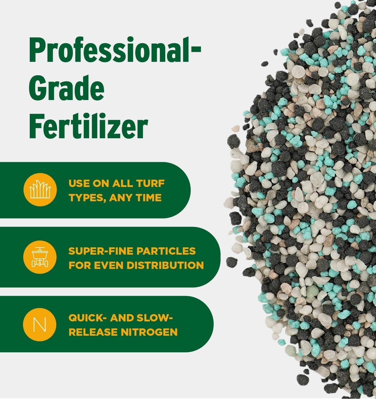 Andersons PGF 16-0-8 Fertilizer with Humic DG, 18lb Granular Nitrogen Lawn