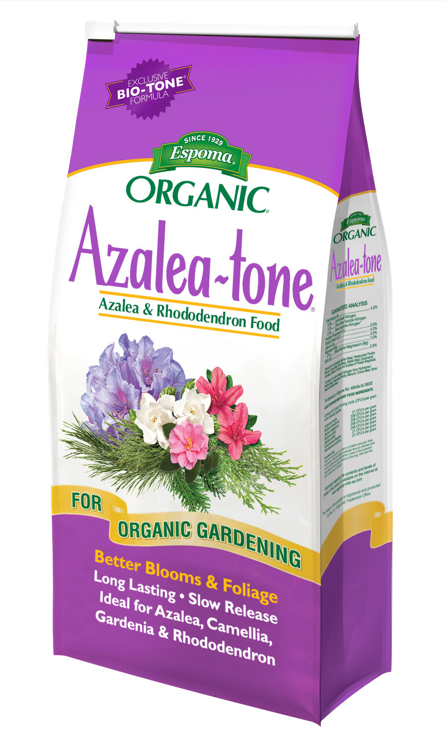 Espoma Organic Azalea-tone Azelea & Rhododendron Food, 4 lb Bag