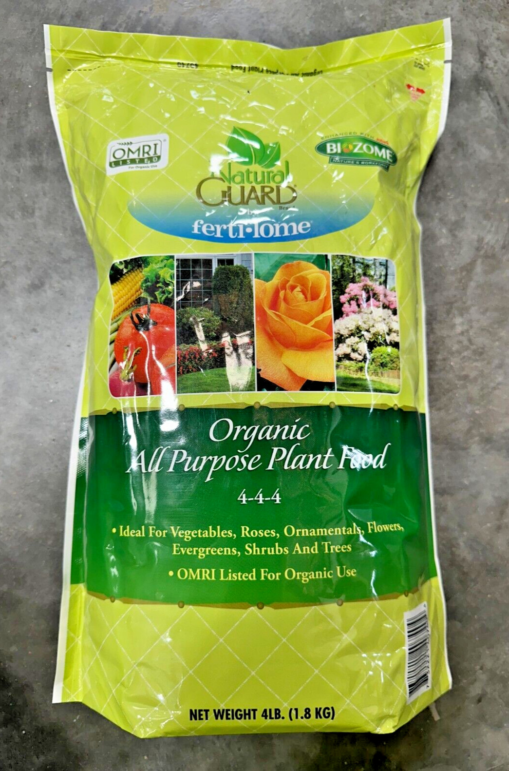 Fertilome 4Lbs. Natural Guard Natural and Organic All Purpose Plant Food, 4-4-4