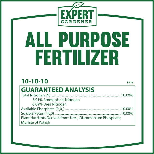 10-10-10 Fertilizer, All Purpose Plant Fertilizer Gardening Planting 40 lb. Bag