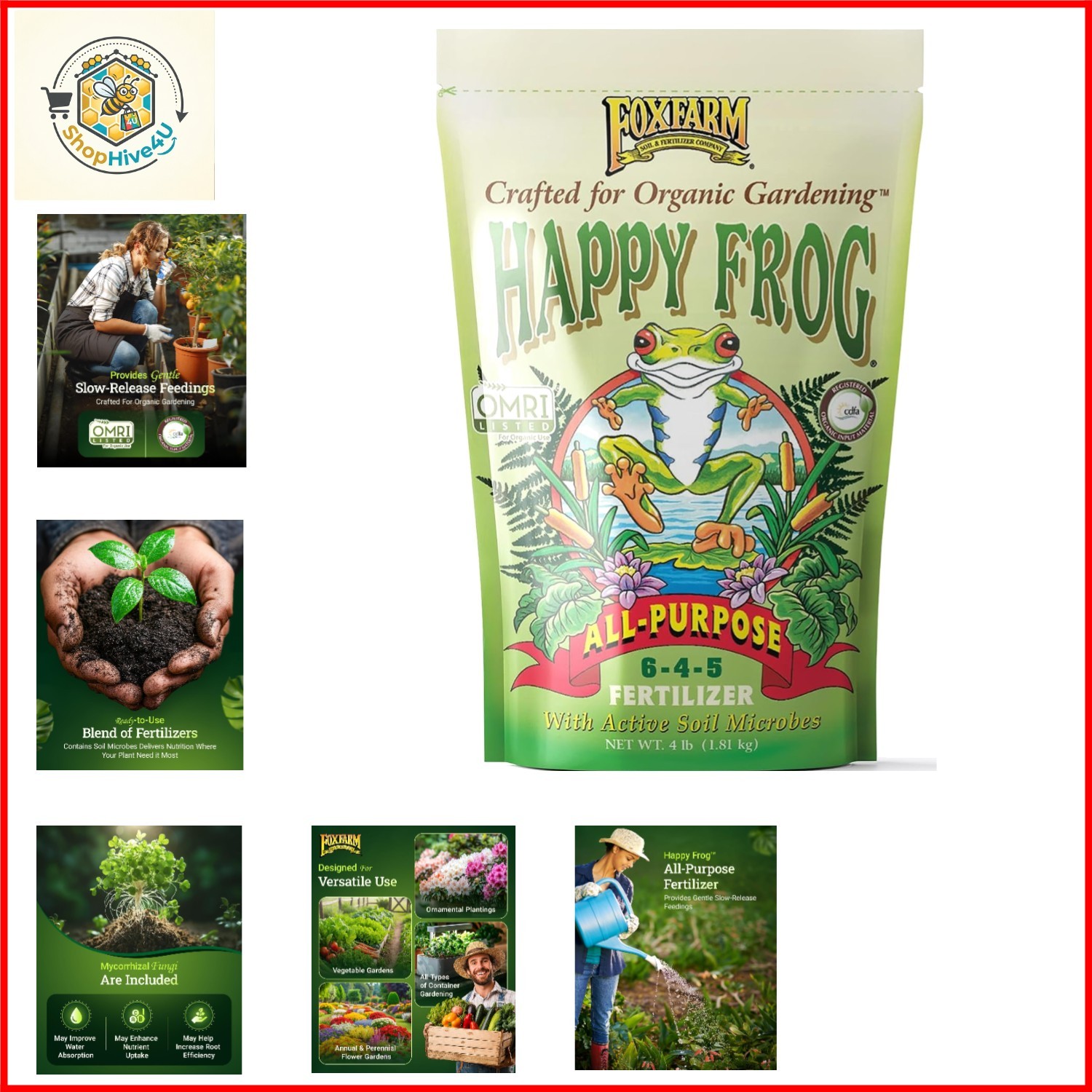 Happy Frog All Purpose Fertilizer – Slow Release Fertilizer for Flowers, Vege…
