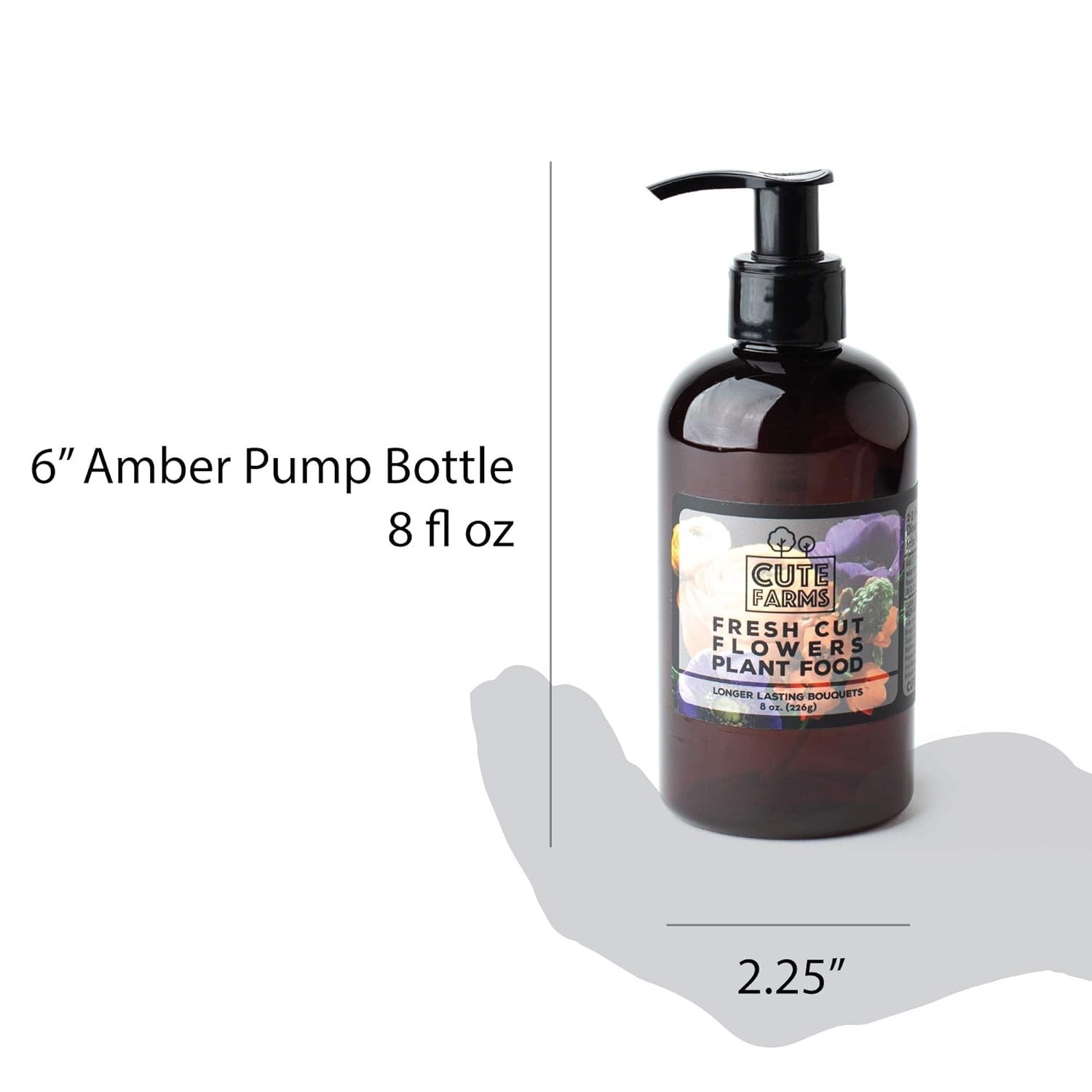 Gentle 8 oz. Plant Food Concentrate for Fresh Cut Flowers with Dispensing Pump
