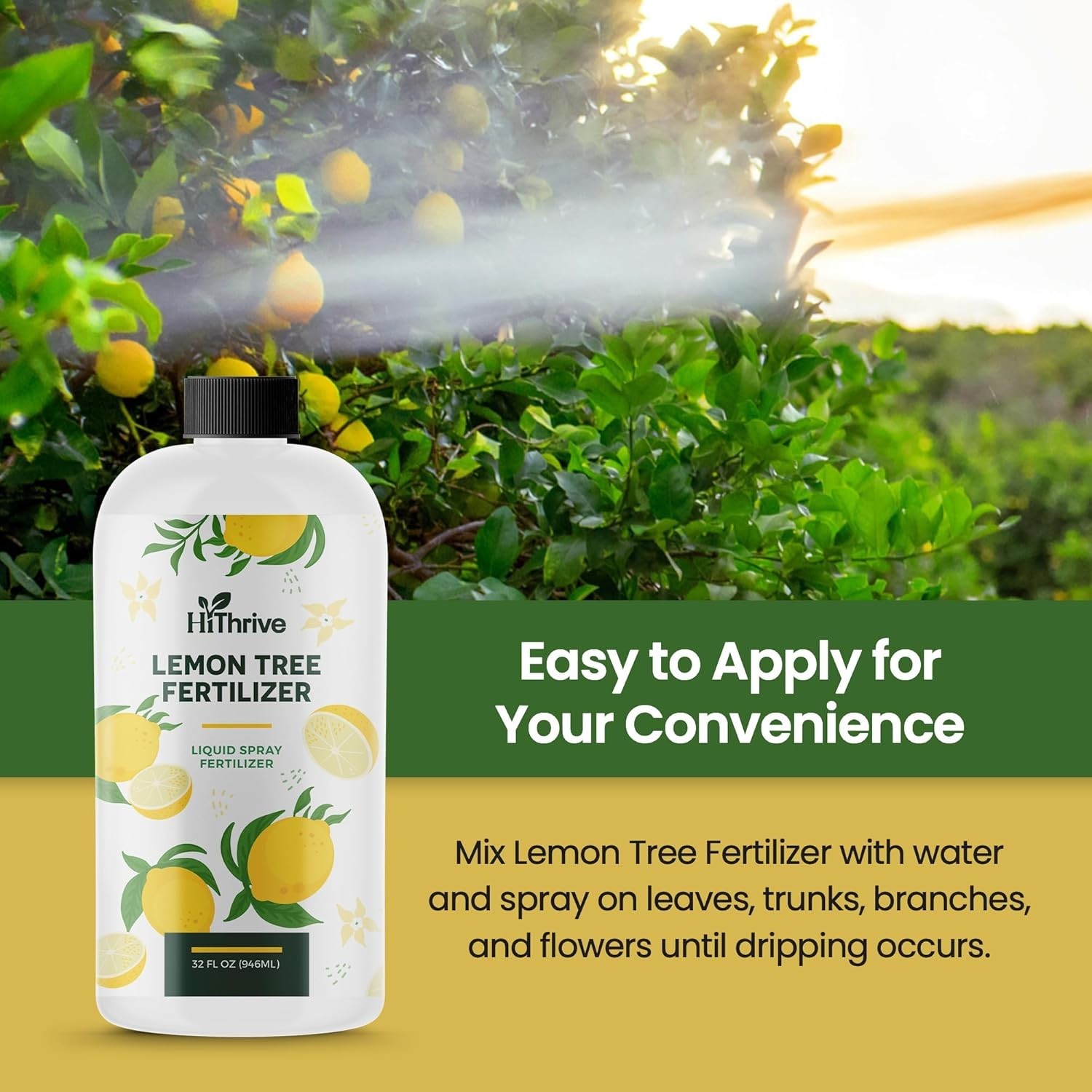 32oz Lemon Tree Fertilizer – Makes 64 Gallons for Lush Growth & Juicy Lemons