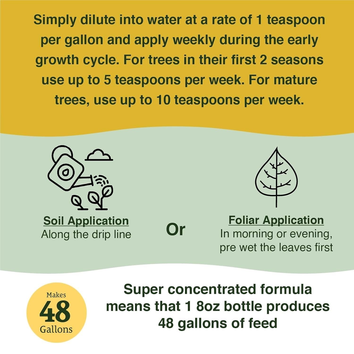 Farmers Secret Fruit Tree Fertilizer Booster 8oz Concentrated Peach Apple Banana