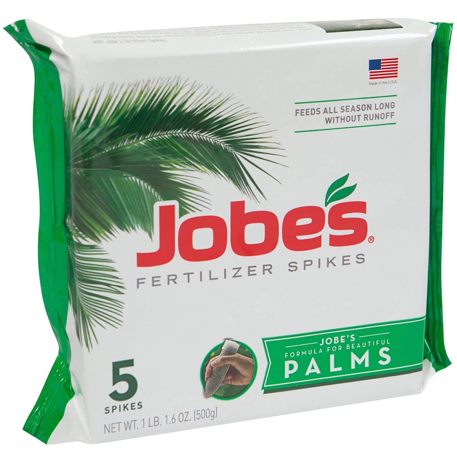 Jobe’s Palm Fertilizer Spikes, Easy Plant Care for 5 Count, Brown