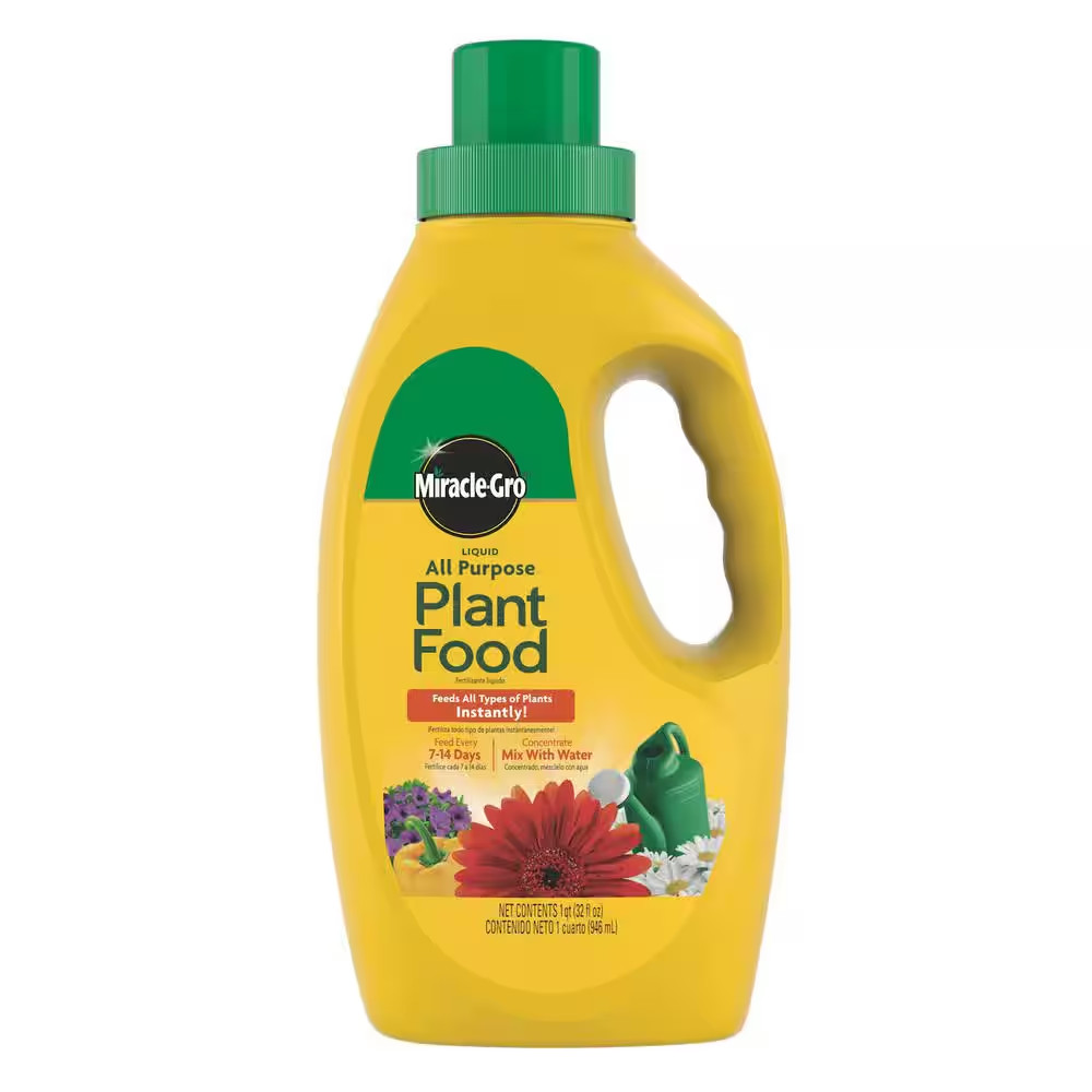 Liquid All Purpose Plant Food 32 Oz. Concentrate, Feeds Plants Instantly, for Al