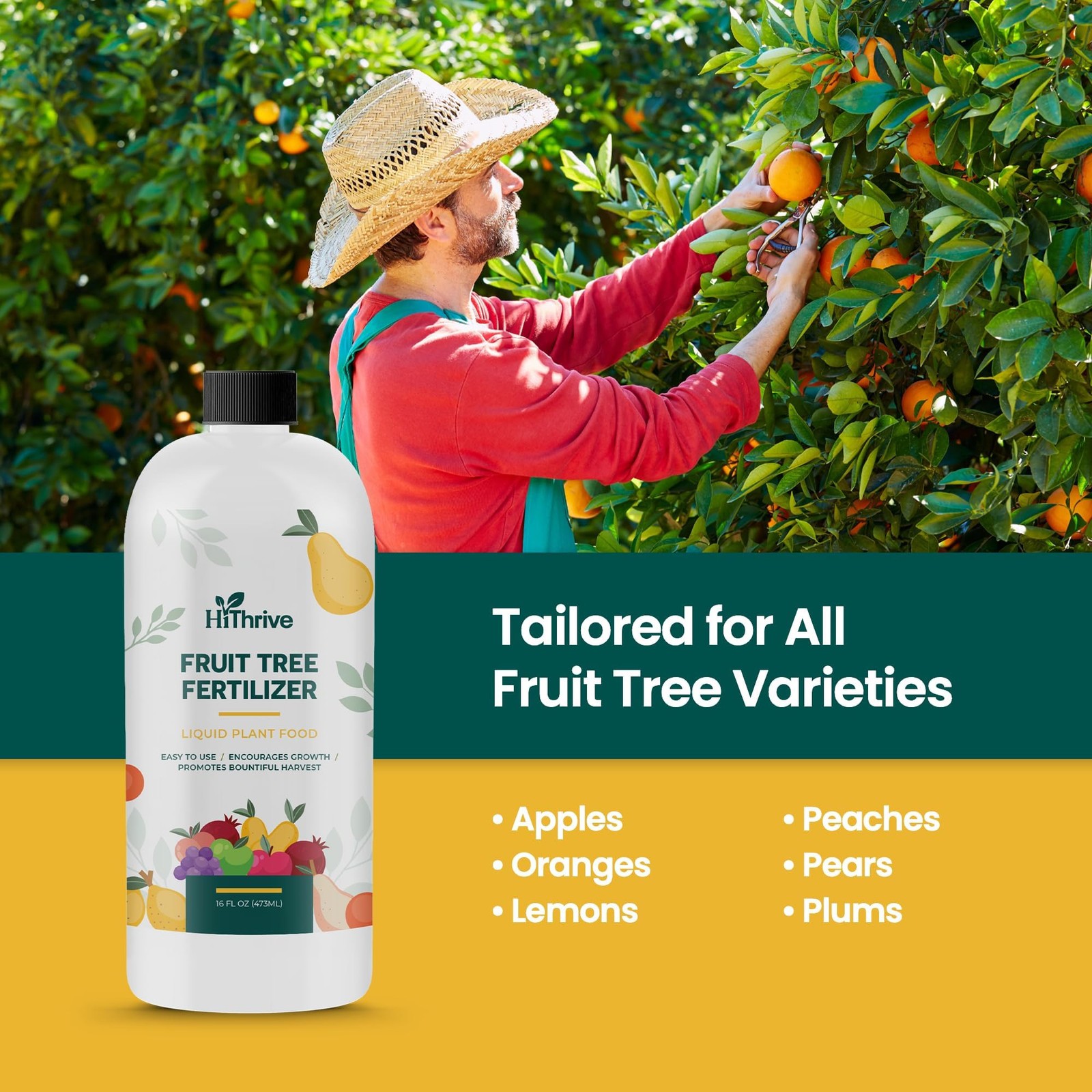 16oz Fruit Tree Fertilizer – Makes 16 Gallons of Fruit Tree Spray Plant Ferti…