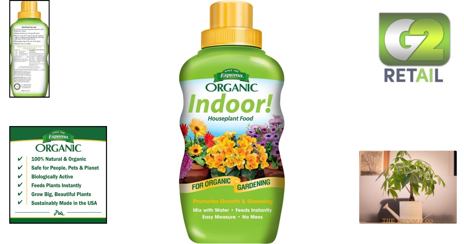 Liquid 8oz Organic Fertilizer – Fast Results for Indoor Plants & Safe for Kids