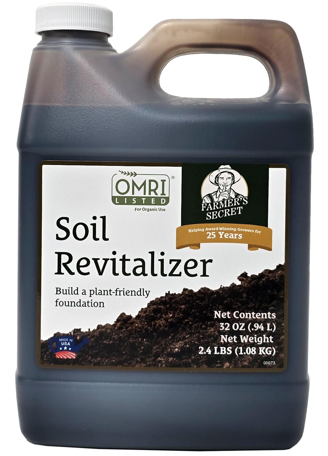 Farmer’s Secret Soil Revitalizer 32oz Organic OMRI Listed Dirt Health Booste…