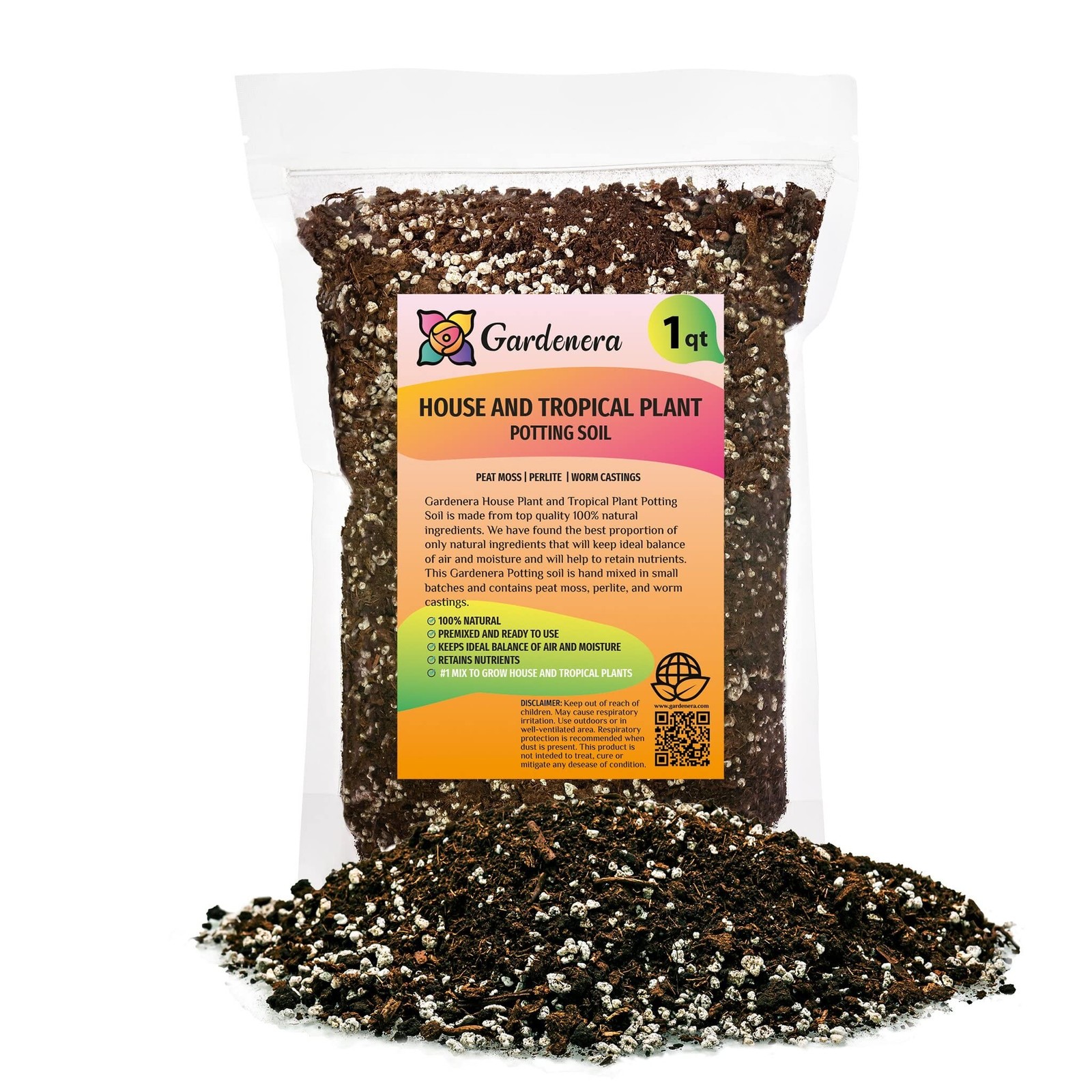 Gardenera Premium House Plant and Tropical Plant Potting Soil – Re-Potting So…