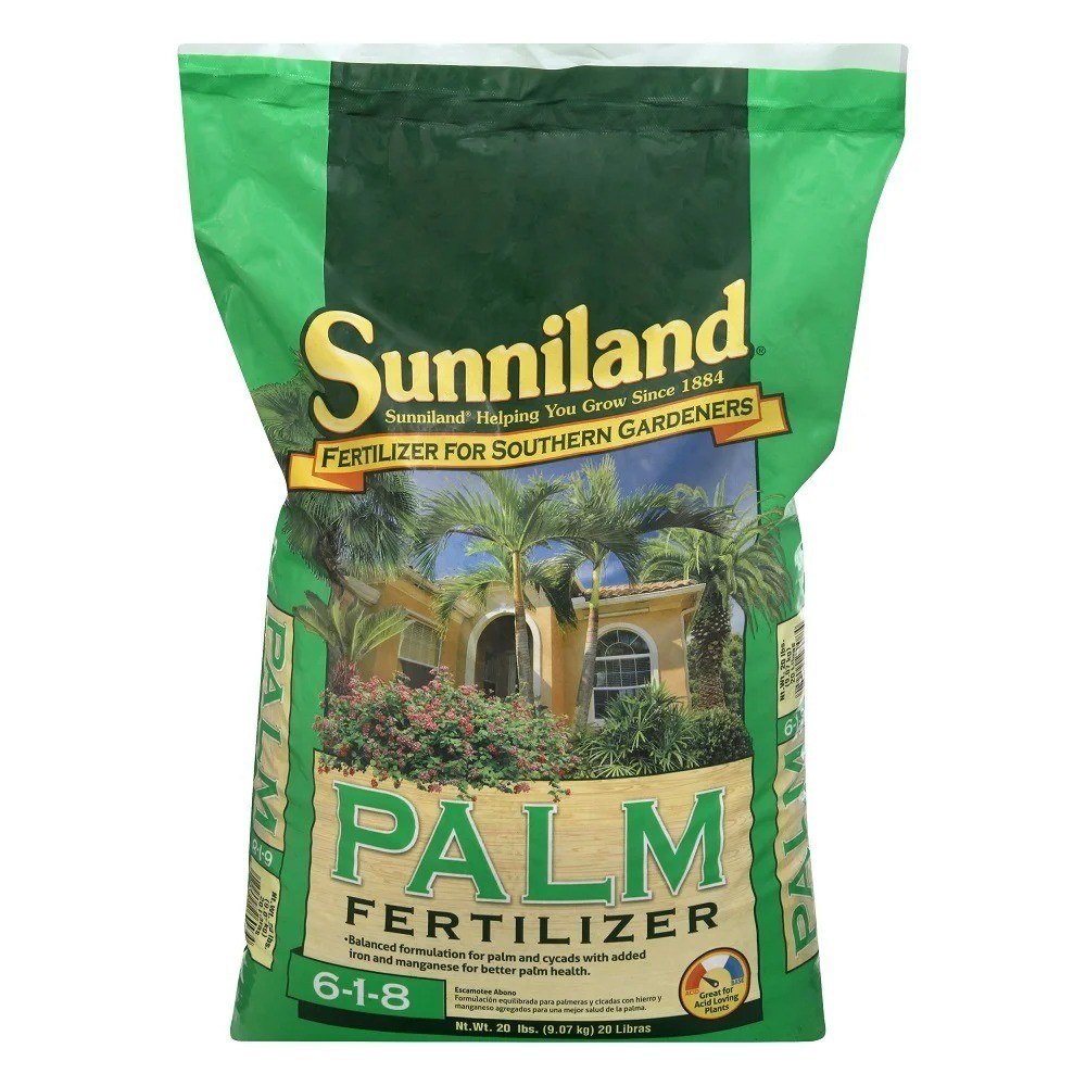 Palm Tree Fertilizer Plant Food 6-1-8 NPK Ratio 20 lb Bag Nutrient Rich