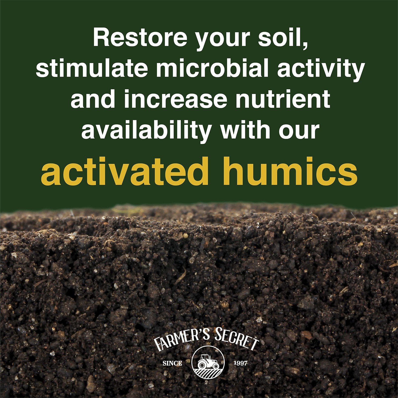 Farmer’s Secret Soil Revitalizer – Organic (OMRI Listed) Dirt Health 32oz