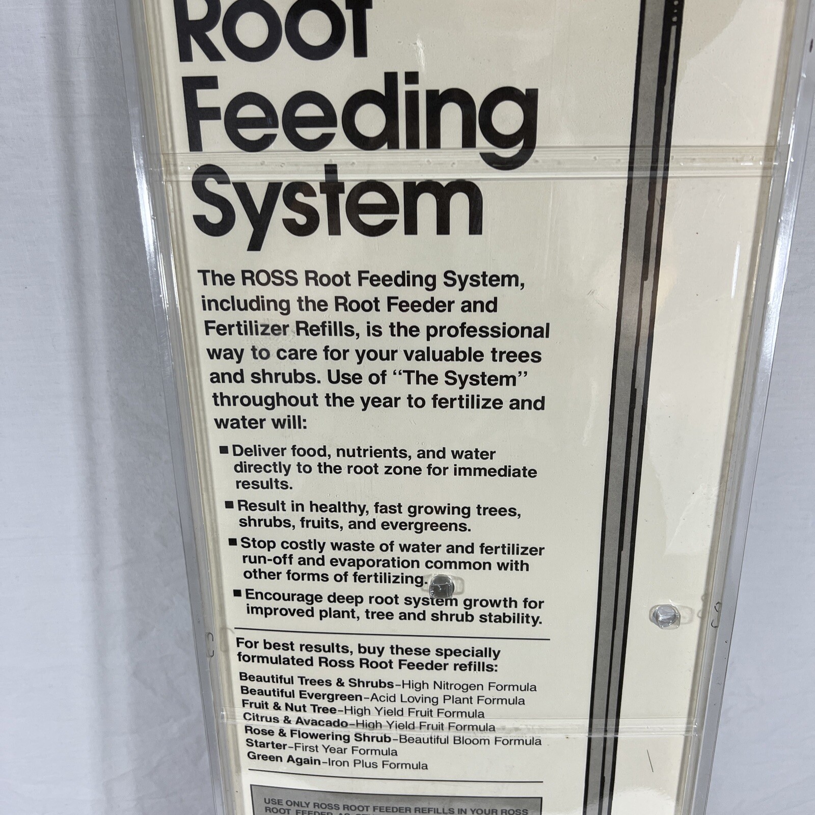 (NEW) Vintage Ross Root Feeder Heavy Duty Model 1200A W/Bonus Cartridges SEALED