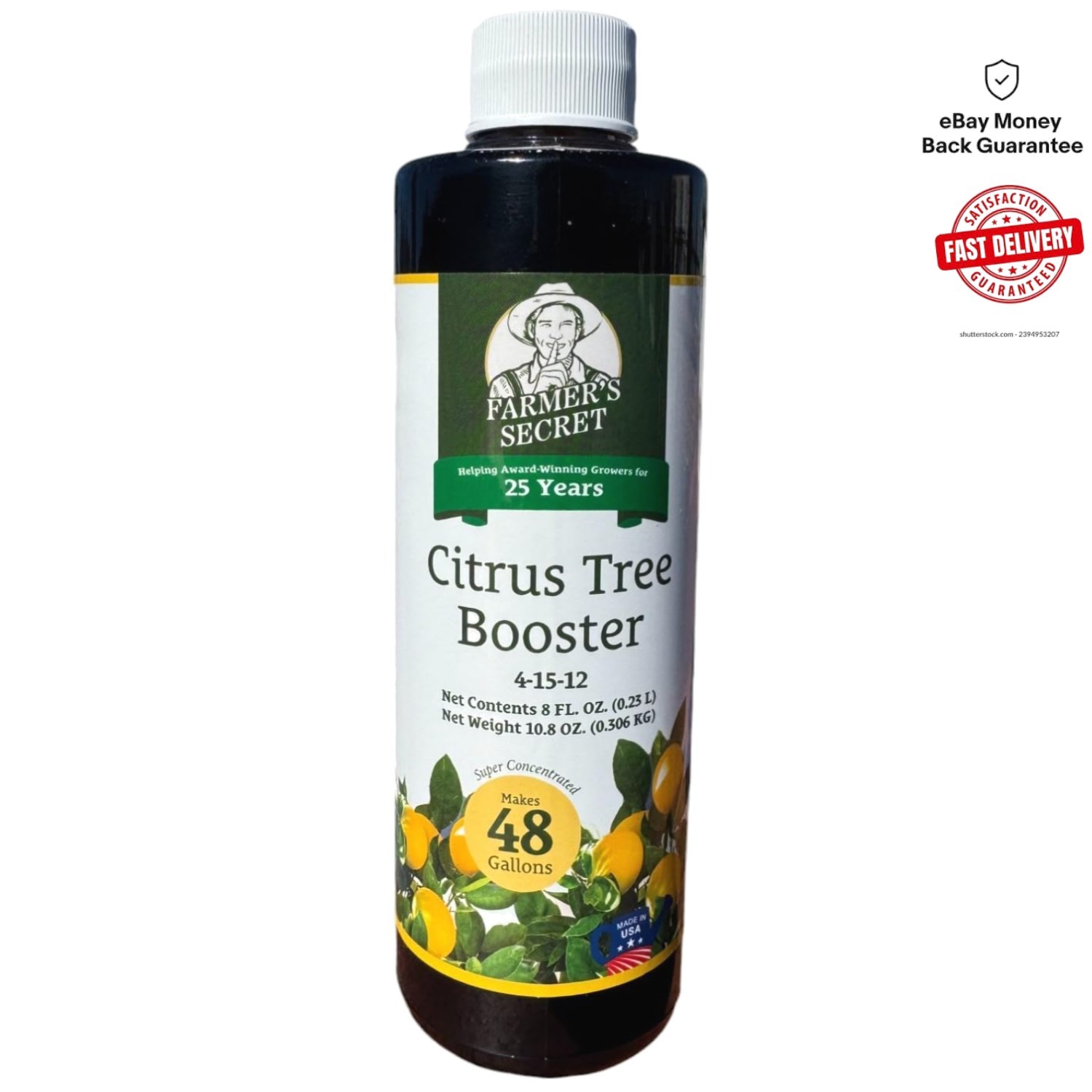 8oz Citrus Tree Booster – Fertilizer for Indoor & Outdoor Citrus Growth