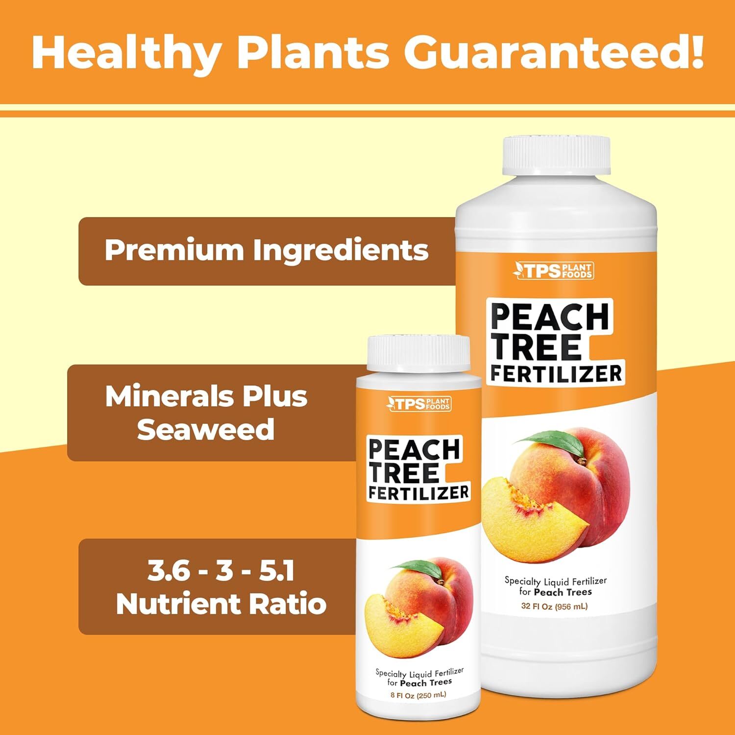 TPS NUTRIENTS Peach Tree Fertilizer for All Peach, Nectarine and Stone Fruit Tre