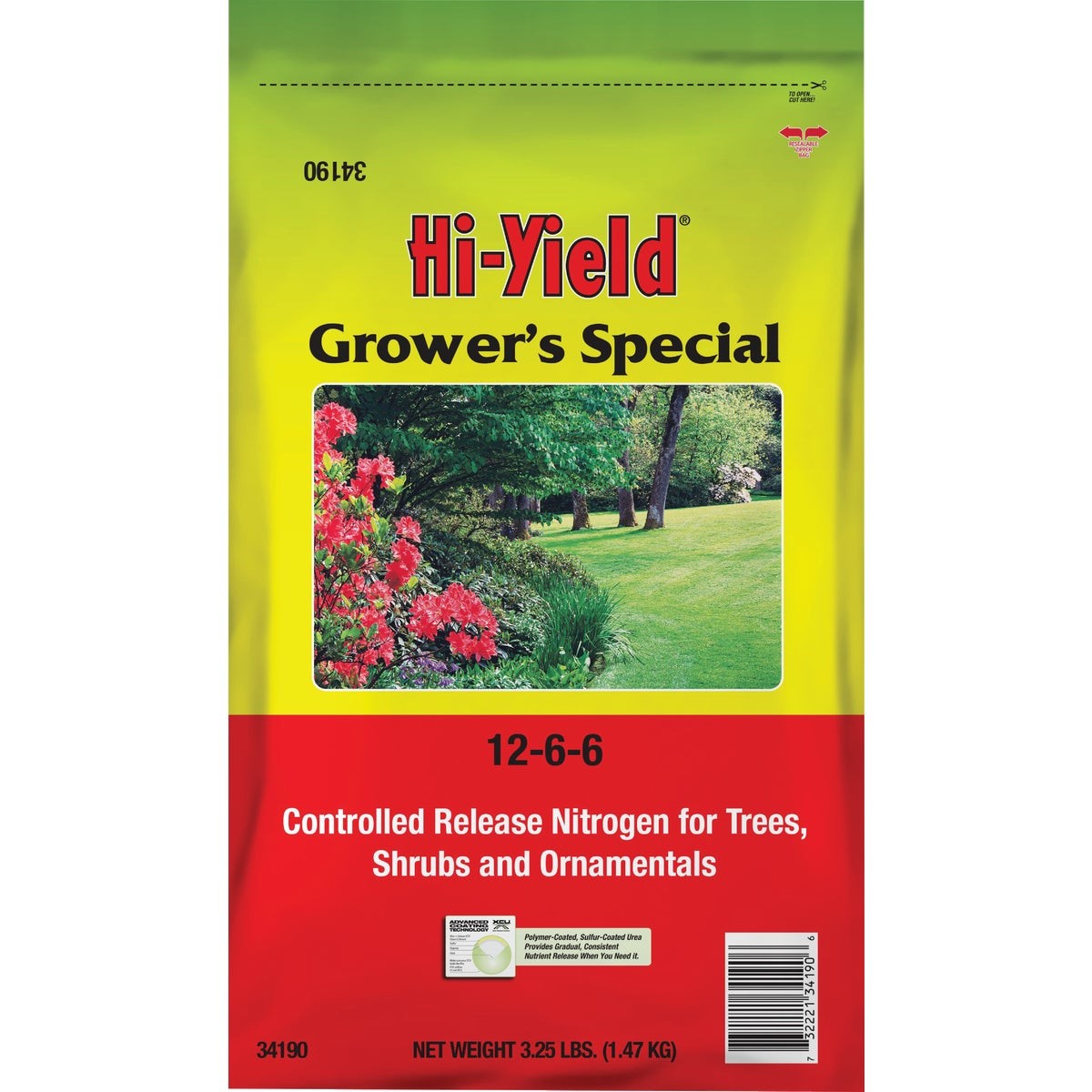 Hi-Yield Grower’s Special 3.25 Lb. 12-6-6 Controlled Release Nitrogen 34190