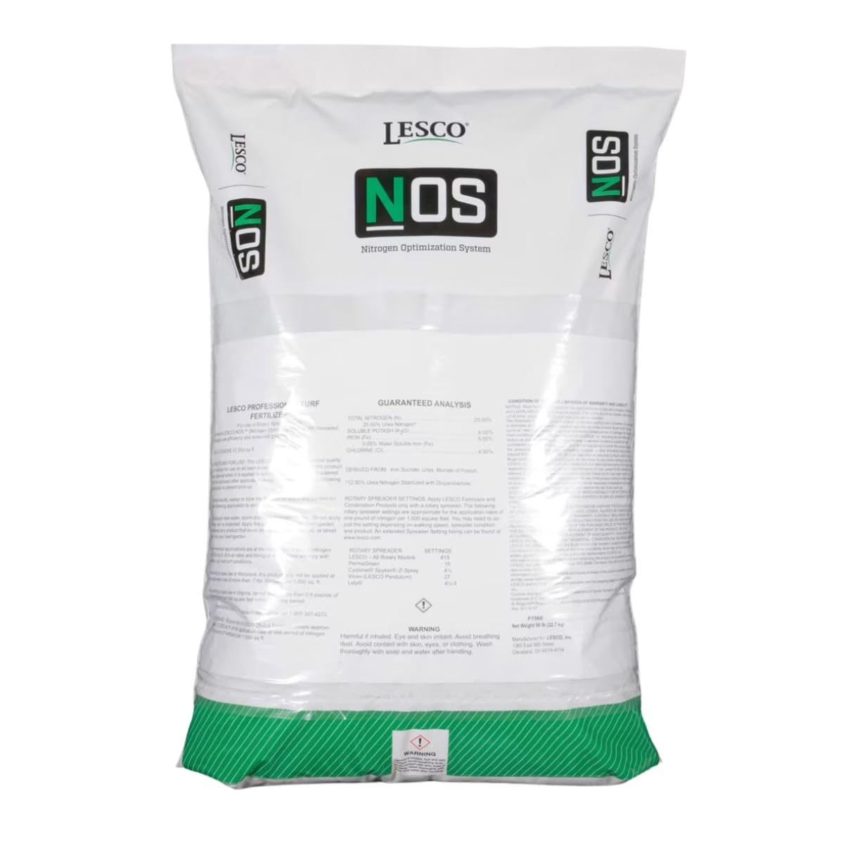 Lesco 18-24-12 Starter Fertilizer NOS – 50 lb – Covers 12 000 sqft. (Nitrogen