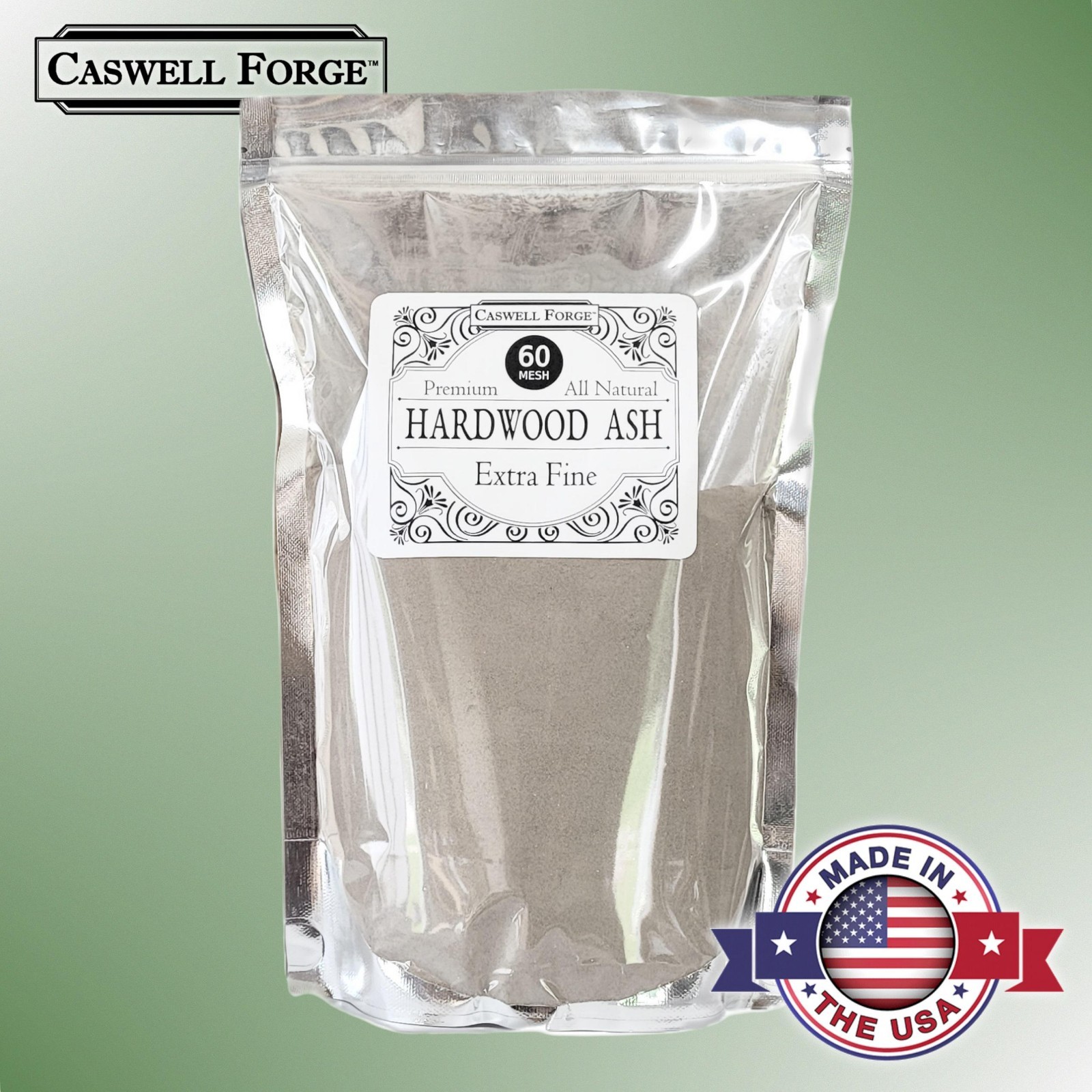 2 lbs Organic Hardwood Ash