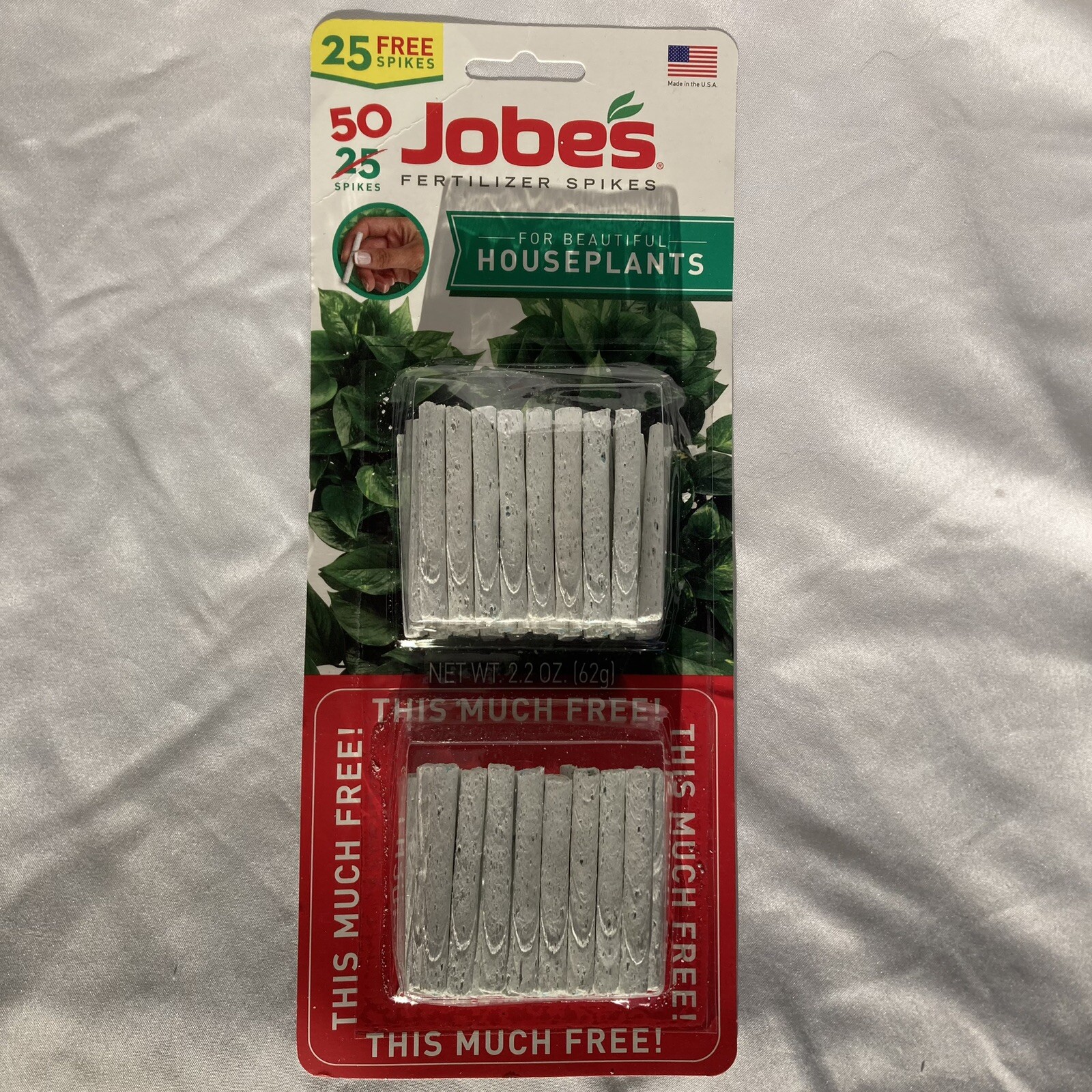 Fertilizer Spikes For Houseplants Jobes # 05001T 50 Spikes NEW