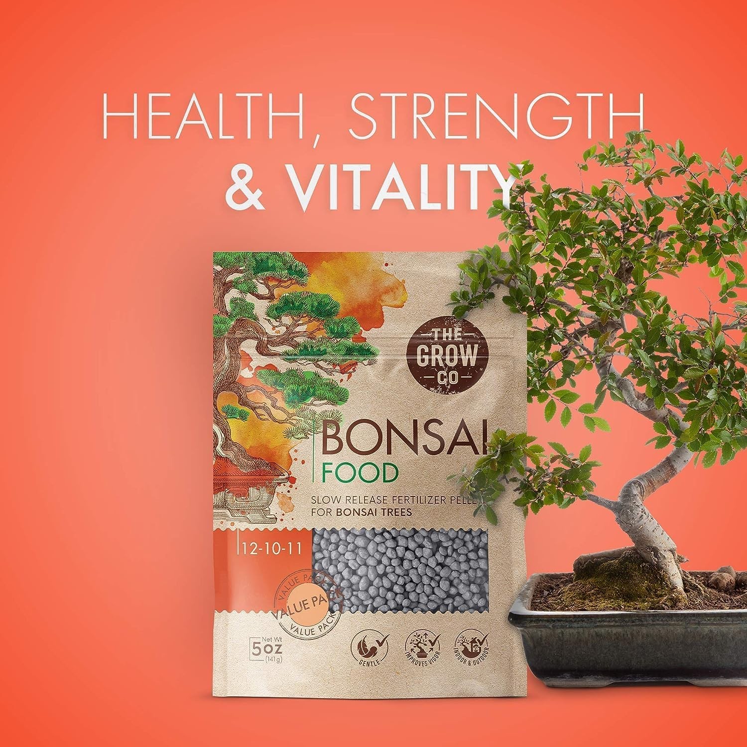 Bonsai Fertilizer – Gentle Slow Release Plant Food Pellets (5 oz) Ideal for All