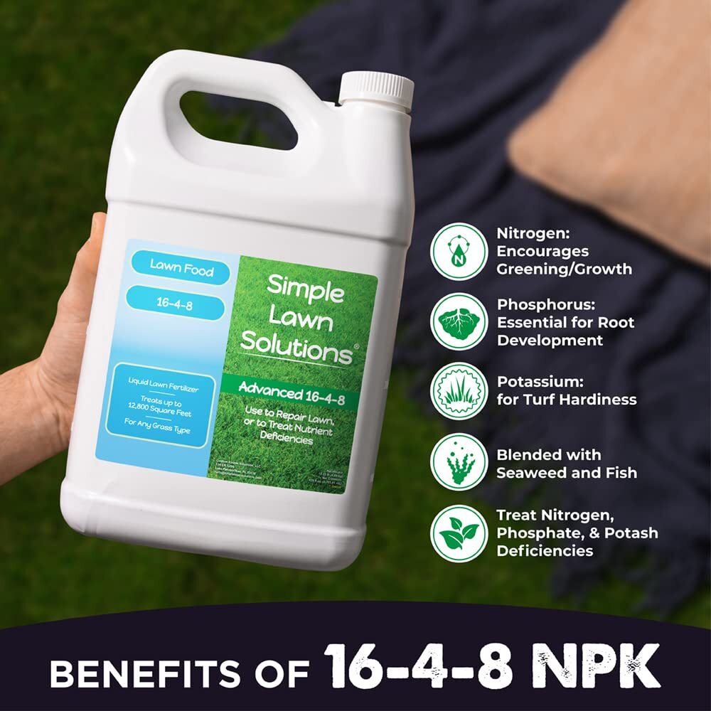 Advanced 16-4-8 Lawn Fertilizer-Liquid Lawn Food Spring/Summer SprayConcentrate