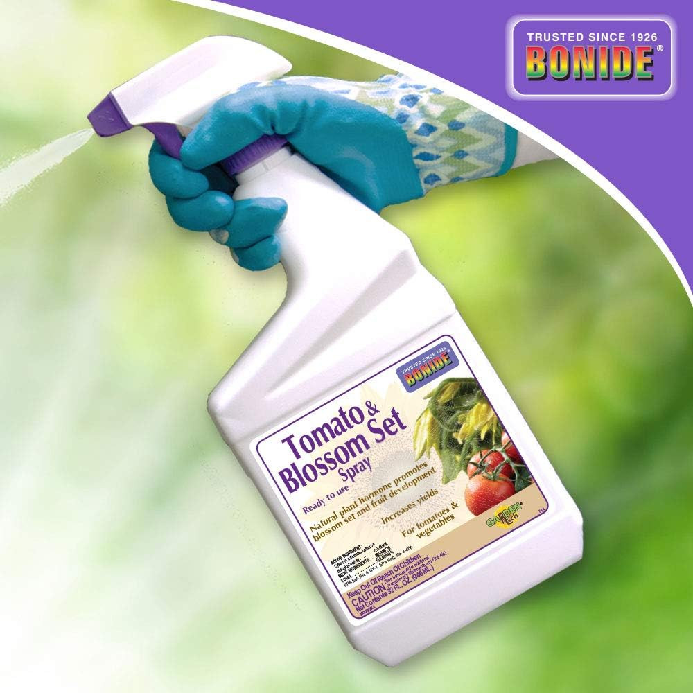 Bonide Tomato & Blossom Spray Set, 32 Oz Ready-To-Use, Increases Harvest of Frui