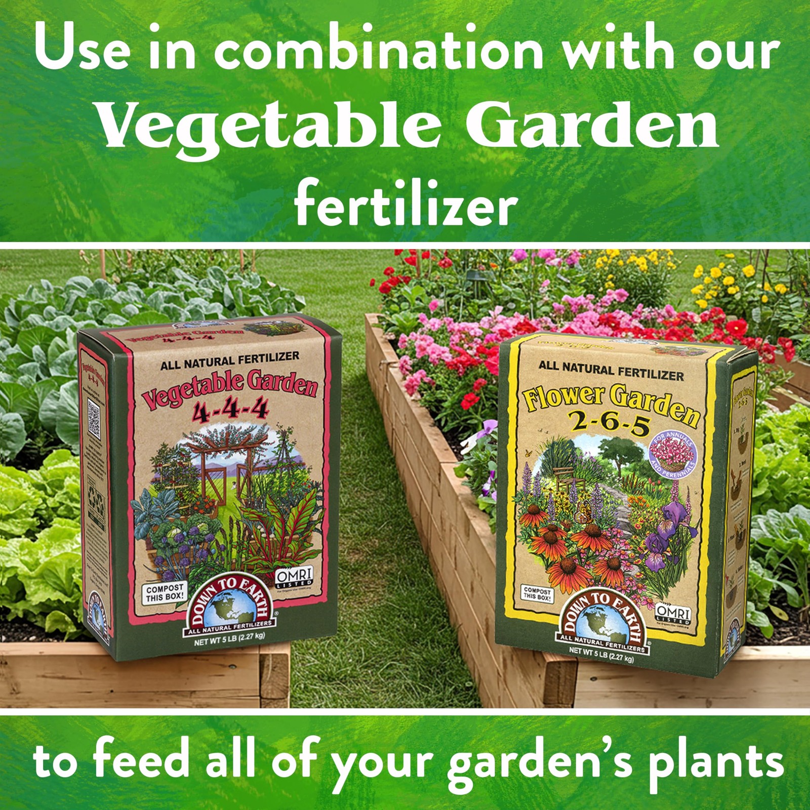 Down To Earth All Natural Fertilizers Organic Flower Garden – Plant Food for …