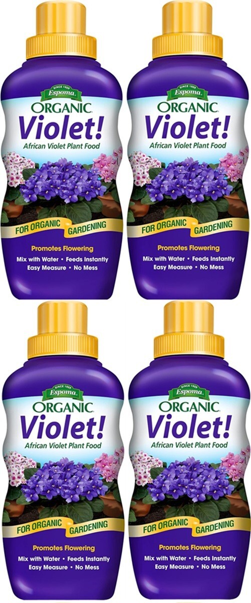 Espoma VIPF8 8 oz Violet! Organic African Violet Plant Food – Pack of 4