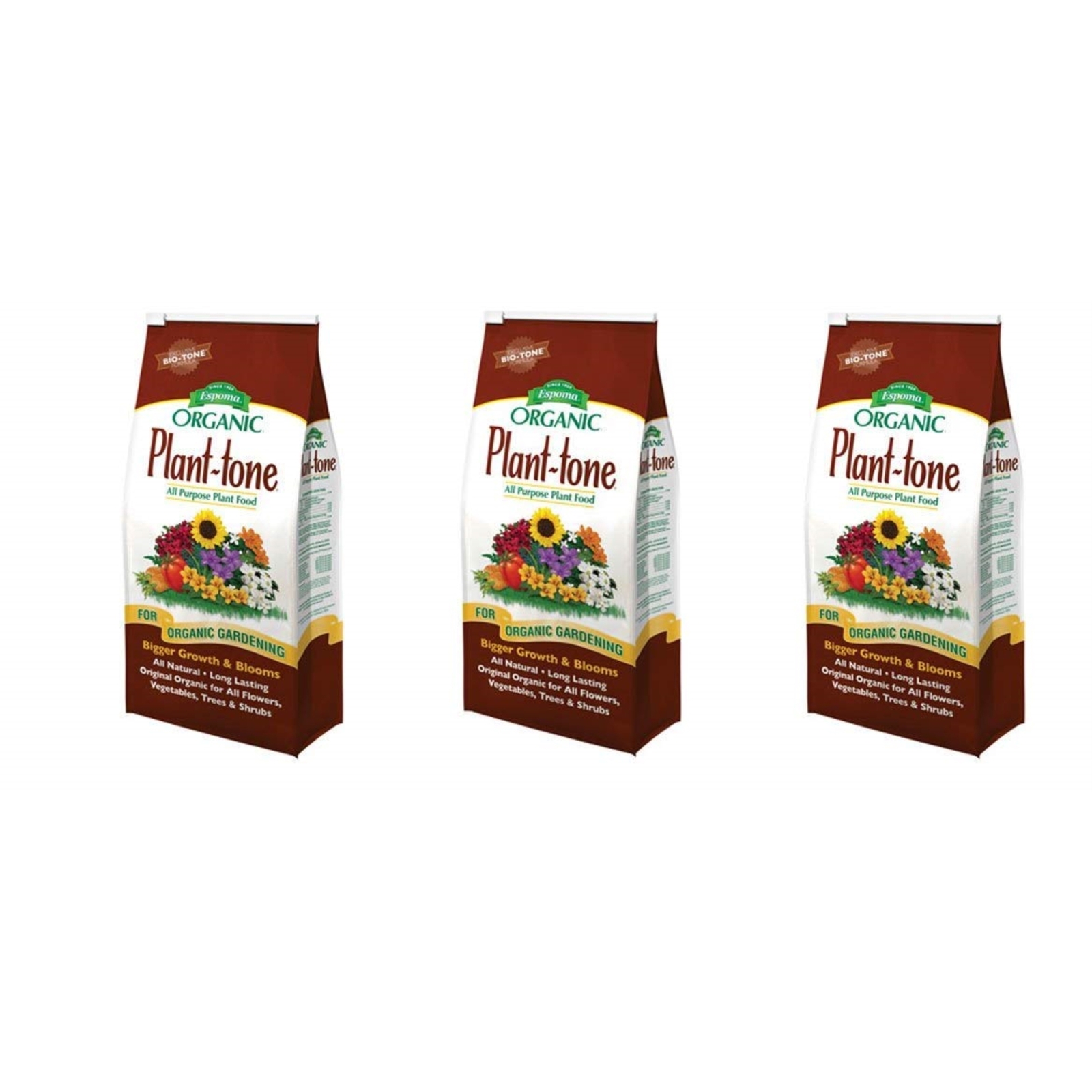 Espoma (#PT4) Organic Plant-Tone All Purpose Plant Food, 4# (3-Pack)
