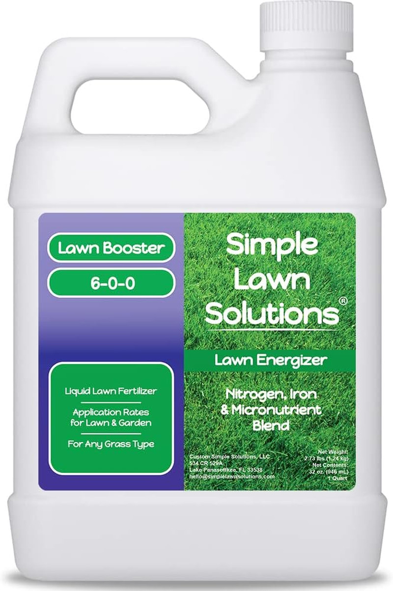 Commercial Grade Lawn Energizer Iron Nitrogen Micronutrient Booster – Liquid Tur