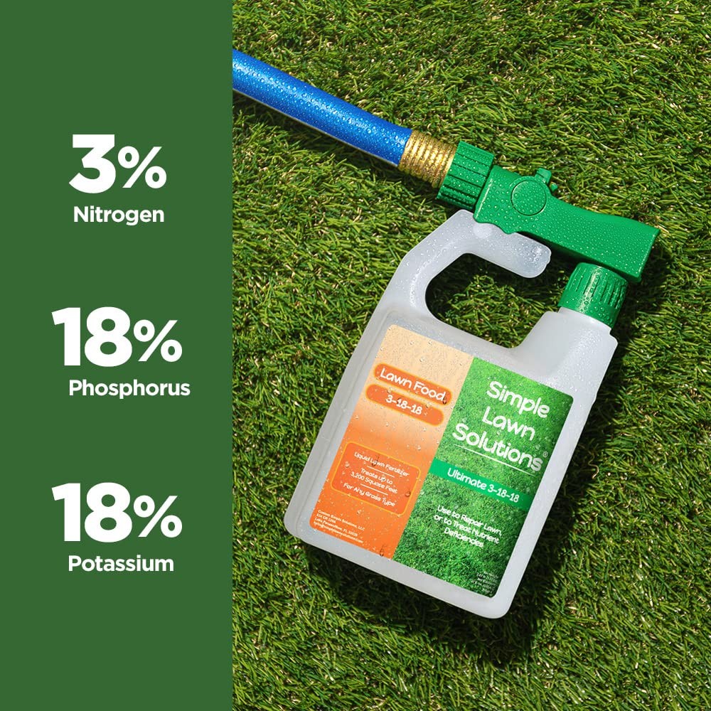 Ultimate 3-18-18 NPK- Lawn Food Quality Liquid Fertilizer- Easy to Use Concen…