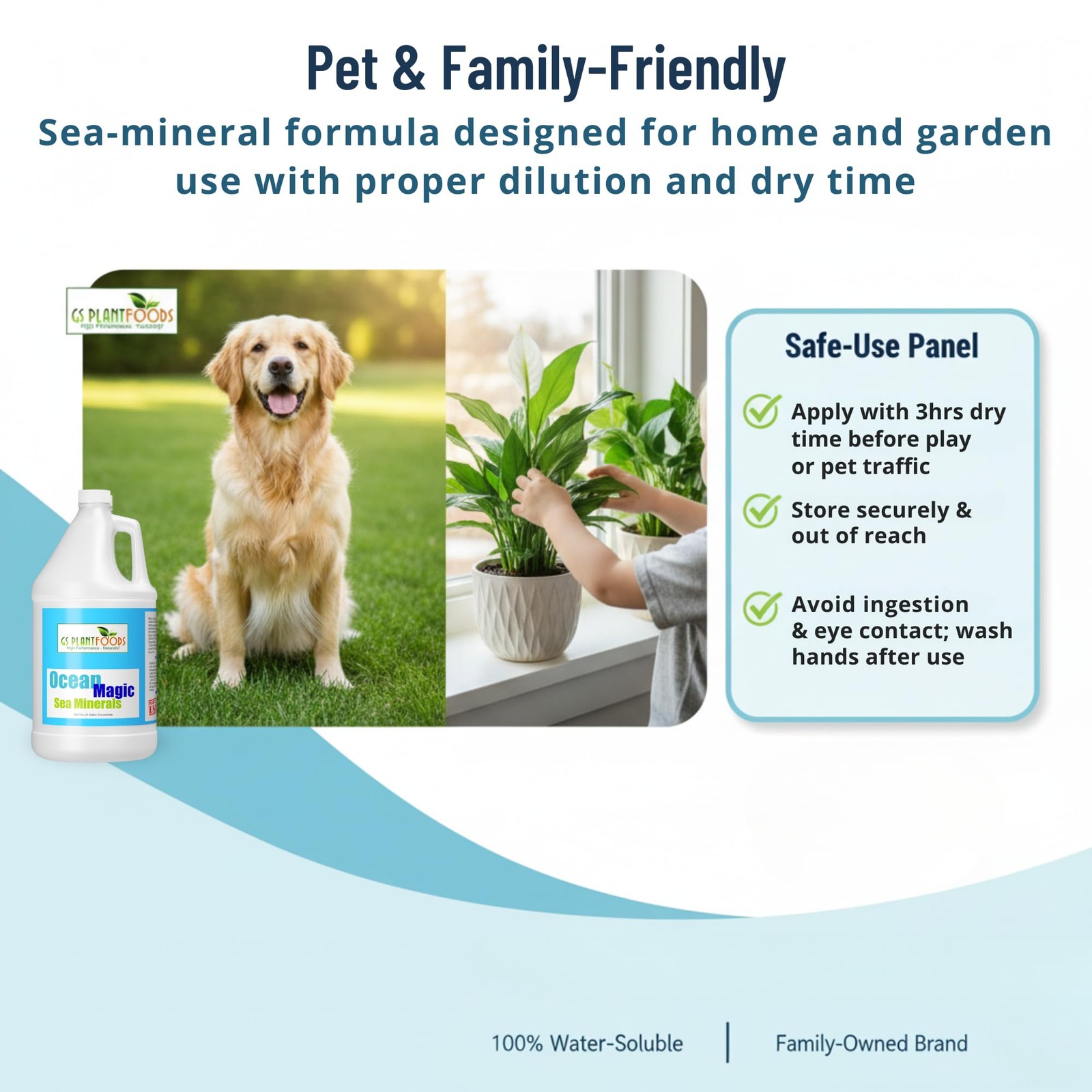 Sea Mineral Fertilizer Liquid Concentrate 1 Gallon Soil Health Lawn Gardens Hous