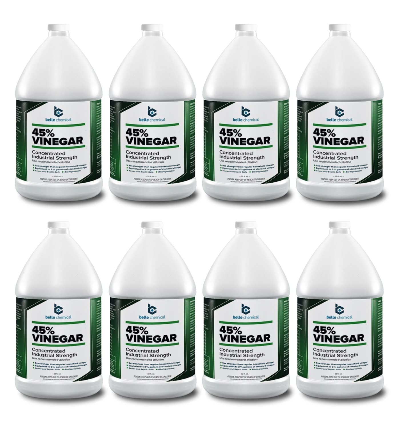 45% Concentrated Industrial Pure Vinegar 128 Fl Oz 1 Gallon Vinegar Industrial