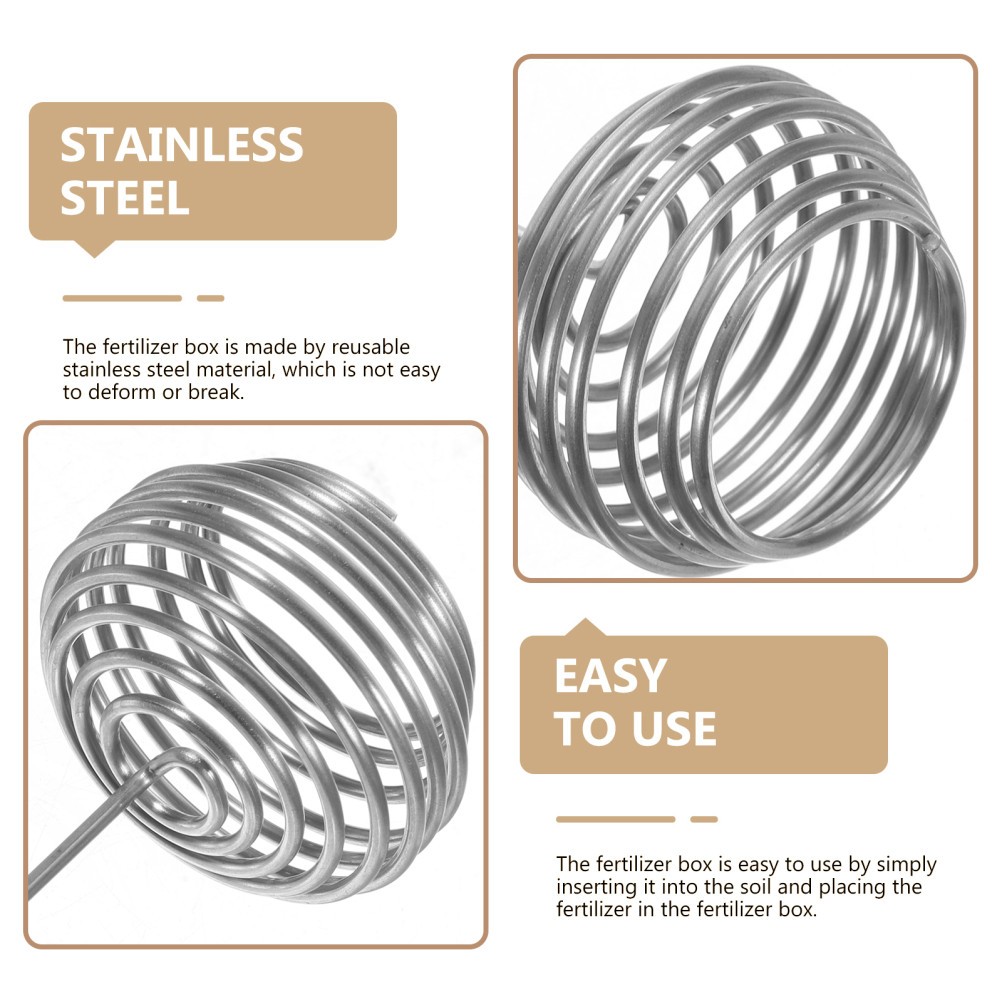 10pcs Stainless Steel Bonsai Fertilizer Baskets Planting Boxes Gardening Tools