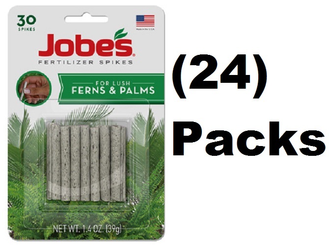 Jobe’s 05101 30 Pack Fern & Palm Fertilizer Plant Food Spikes – 24 Packs
