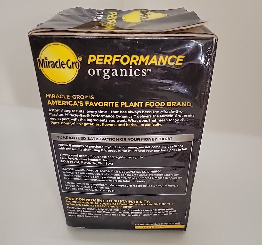 Miracle-Gro Performance Organics All Purpose 1138 Plant Nutrition Granules 1 lb.