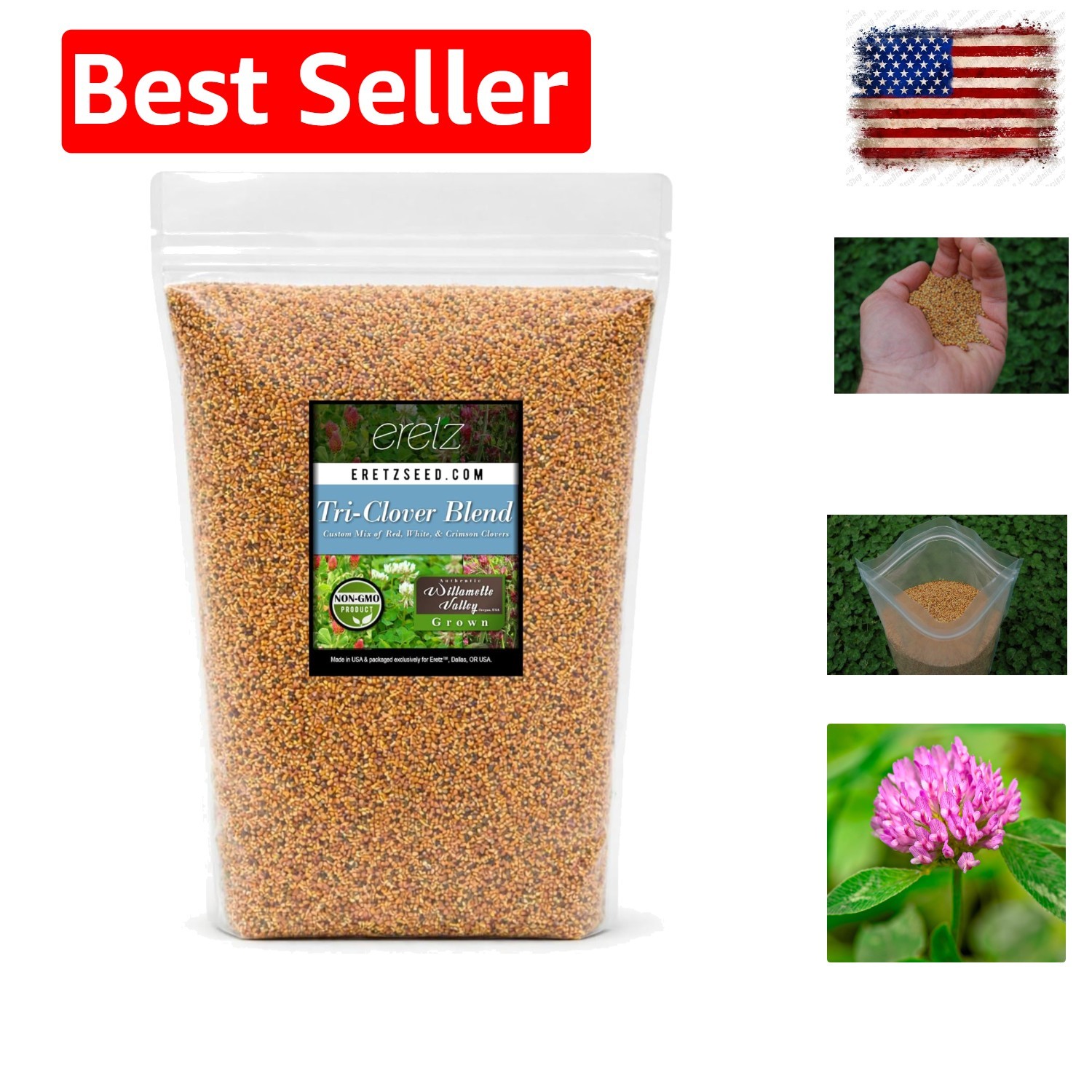 Tri-Clover by – Three Part Blend of Clovers Providing Beauty, Cover, and Natu…