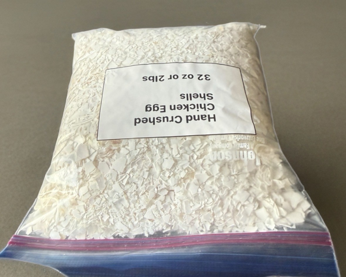 Organic Crushed Eggshells 2 Pound Bag Calcium Fertilizer Egg Shells From USA