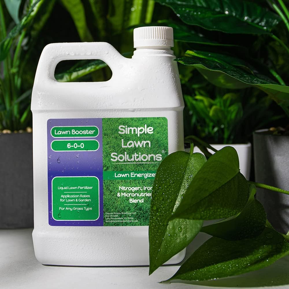 Commercial Grade Lawn Energizer Iron Nitrogen Micronutrient Booster – Liquid Tur
