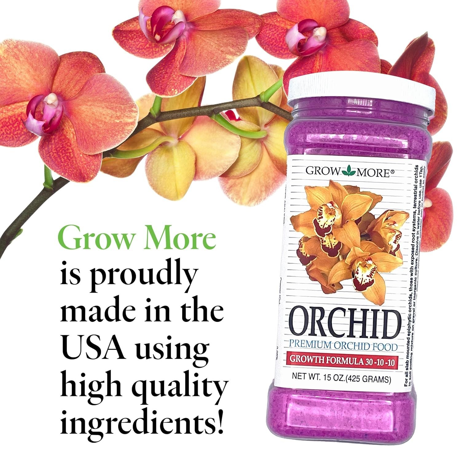 15oz Orchid Fertilizer – Specially Crafted 30-10-10 Plant Food for All Orchids