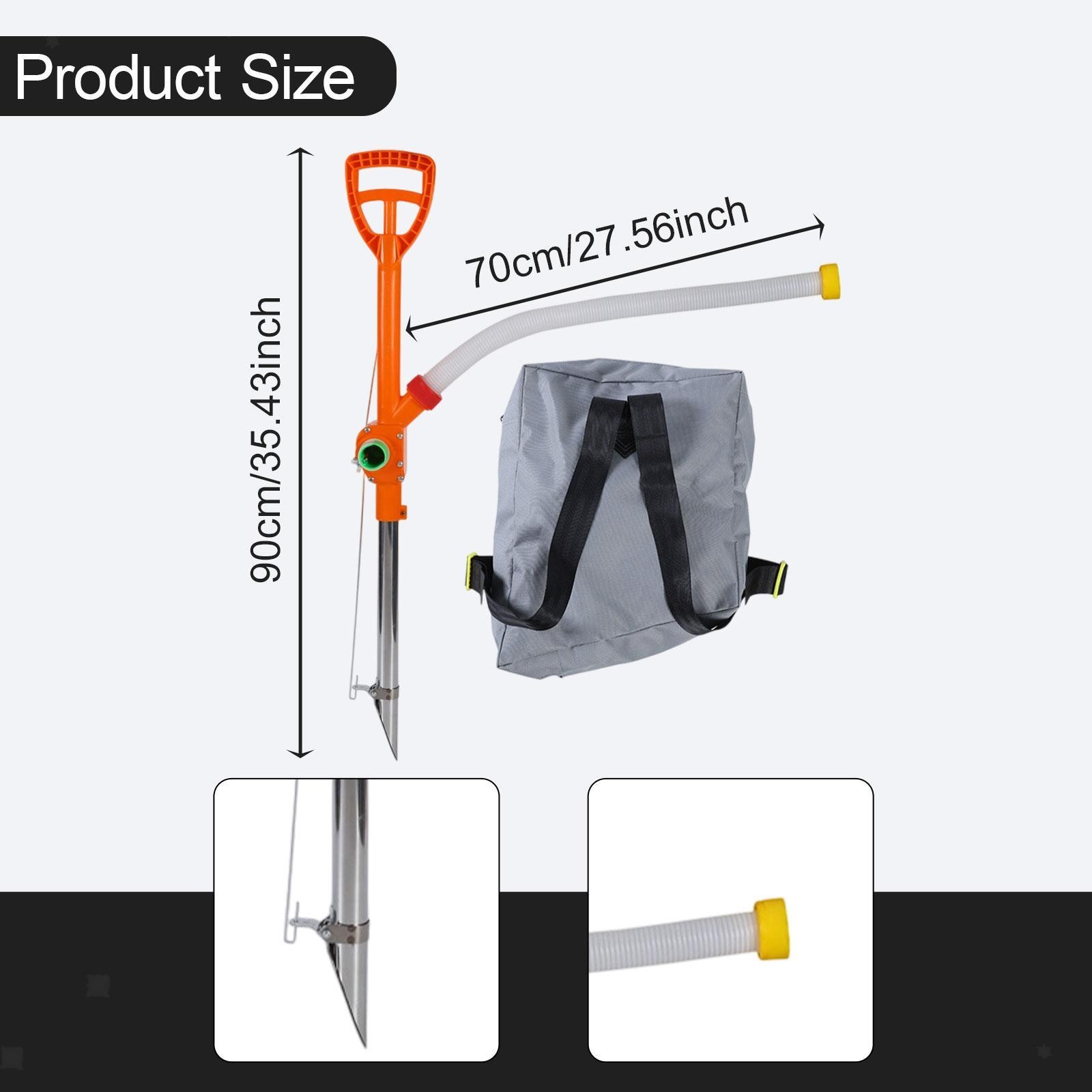 Manual Fertilizer Spreader Handheld Broadcast Spreader Backpack Topdressing Tool