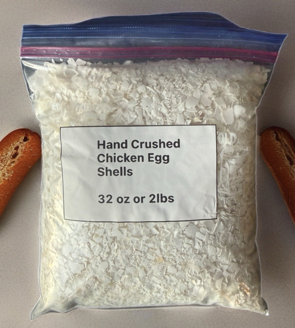 Organic Crushed Eggshells 2 Pound Bag Calcium Fertilizer Egg Shells From USA