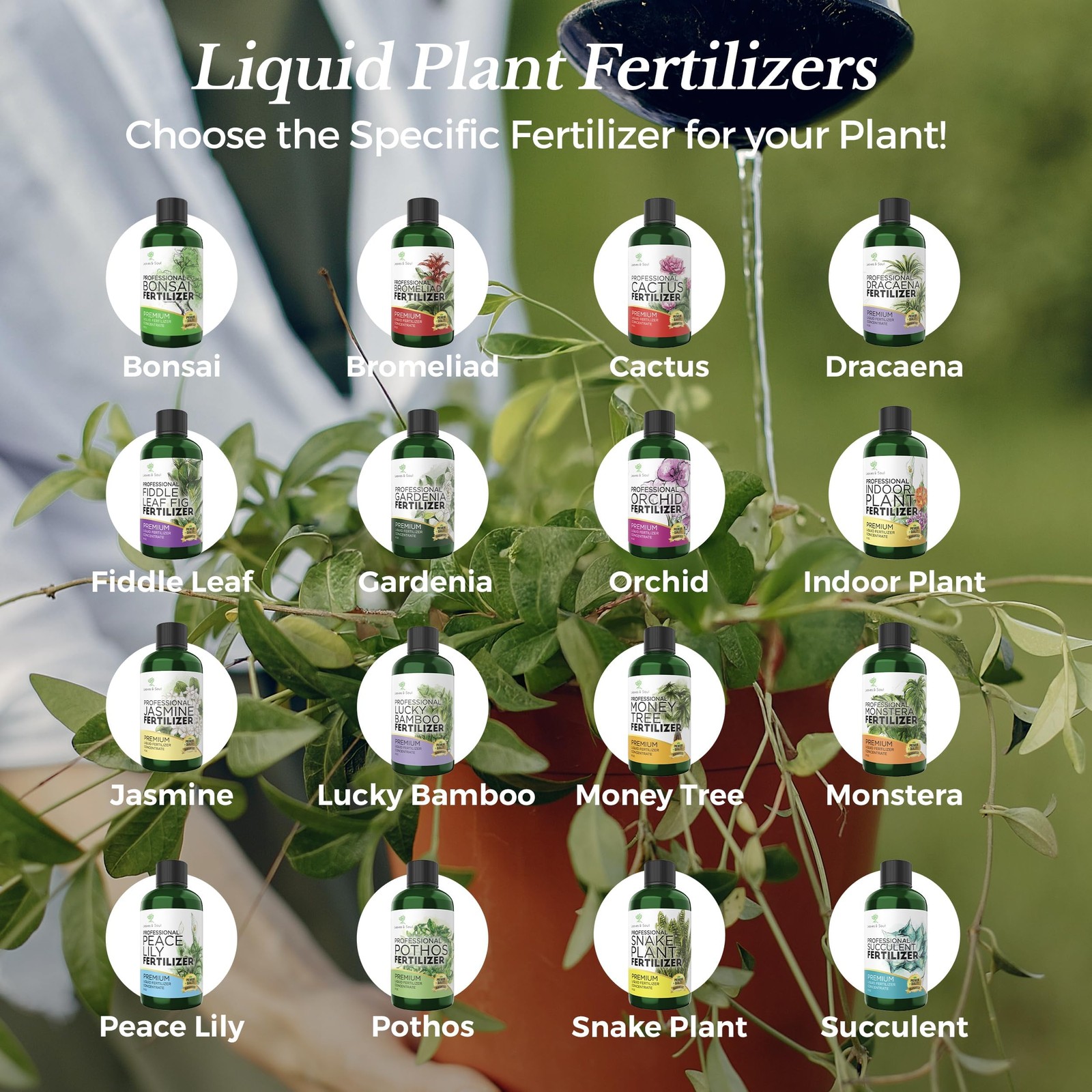Professional Bonsai Fertilizer Liquid 3-1-2 Concentrate 8 oz Premium Liquid